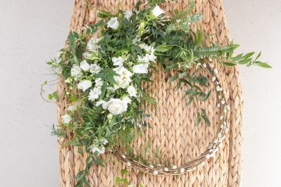White Woodland Wreath