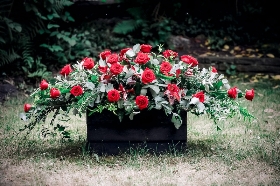 Loving Rose coffin spray