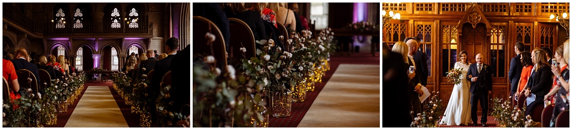 Wedding aisle with flowers from The Flower Lounge